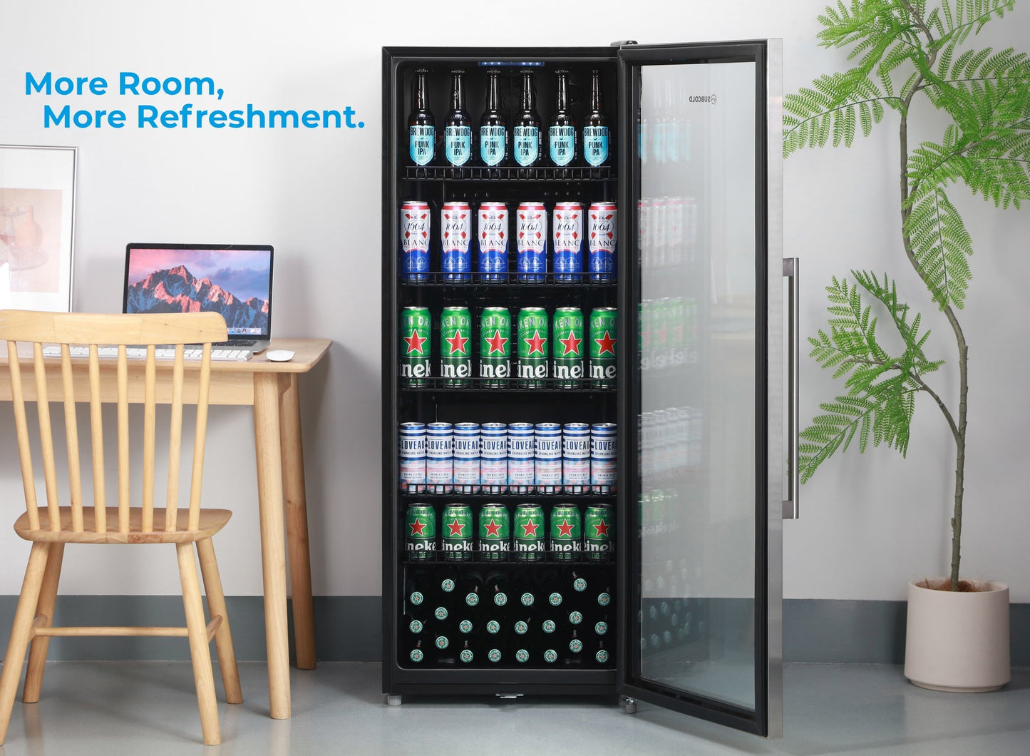 Subcold Maxi250 Tall Drinks Fridge Stainless Steel